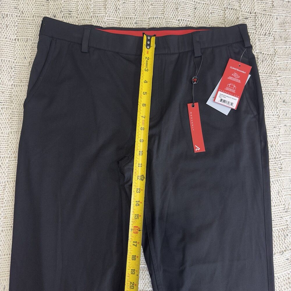 Redvanly Bradley Pull-On Trouser Men L Tuxedo Black Golf 4-Way Stretch NWT $160 - Picture 9 of 12